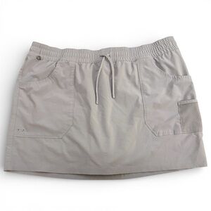Columbia PFG Women’s XL Gray Skort Omni-Shade Fishing Athletic Lined